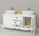 Chic bathroom furniture for vessel sink with 2 doors and 3 drawers, sinks included in the price - Color_P004 - PAINT