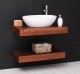 Pine tops with dim. 90x50/40x10, with metal suports, sink include in price - Color_P081 - LACQURED & PAINT