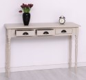 Console with turned legs, 3 drawers