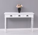 Console with turned legs, 3 drawers