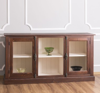 Chest of 2 glass doors with Cremone