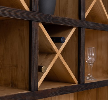 Bar furniture with bottle holder