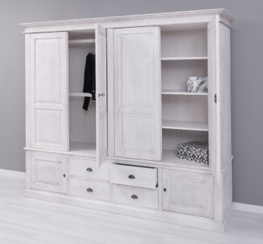 Cabinet with 4 + 2 doors, 4 drawers