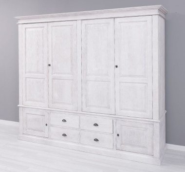 Cabinet with 4 + 2 doors, 4 drawers