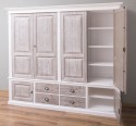 Cabinet with 4 + 2 doors, 4 drawers