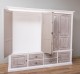 Cabinet with 4 + 2 doors, 4 drawers