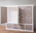 Cabinet with 4 + 2 doors, 4 drawers