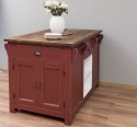 Kitchen island, oak top