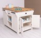 Kitchen island, oak top