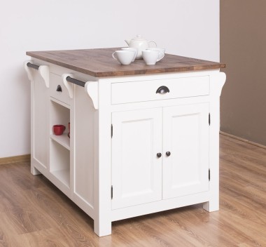 Kitchen island, oak top