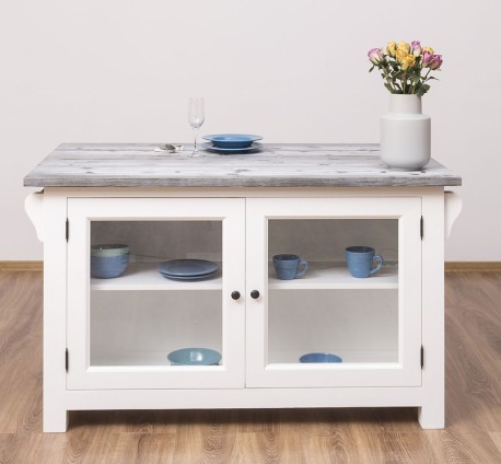 Kitchen island with 2 doors