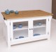 Kitchen island with 2 doors