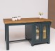 Kitchen island with table, oak top