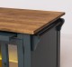 Kitchen island with table, oak top