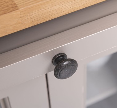 Kitchen island with table, oak top