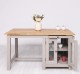 Kitchen island with table, oak top