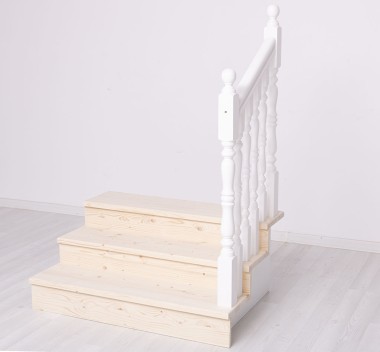 Pine turned stair pillar