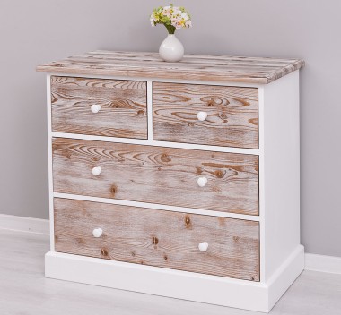 Chest of drawers with 2 narrow drawers + 2 wide drawers - Top_P071 - Corp_P004 - Drawers_P071