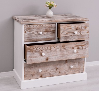 Chest of drawers with 2 narrow drawers + 2 wide drawers - Top_P071 - Corp_P004 - Drawers_P071