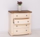 4 bulging drawers chest, oak top