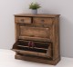 Shoe cabinet 2 doors and 2drawers, oak