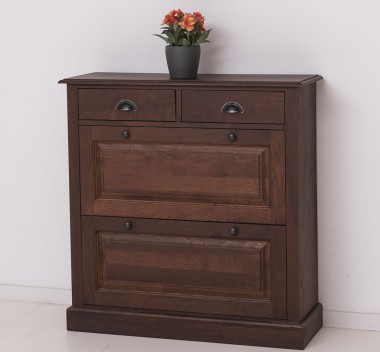 Shoe cabinet 2 doors and 2drawers, oak