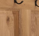 Coat hanger 2 doors oak