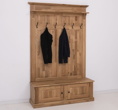 Coat hanger 2 doors oak