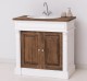 Bathroom cupboard 1 wash basin, without sink, oak