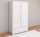 2-door wardrobe Wild Oak, drawer on metal rail