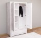 2-door wardrobe Wild Oak, drawer on metal rail