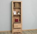 Shelf with two drawers Wild Oak, drawers on metal rails