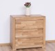 Chest of three drawers Wild Oak, drawers on metal rails