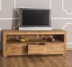 TV cabinet with three  drawers Wild Oak, drawers on metal rails