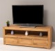 TV cabinet with three  drawers Wild Oak, drawers on metal rails