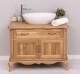 Chic Bathroom Furniture With 2 Doors, 1 Drawer, Drawer With Soft Close Metal Rails, Oak