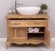 Chic Bathroom Furniture With 2 Doors, 1 Drawer, Drawer With Soft Close Metal Rails, Oak