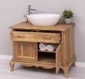 Chic Bathroom Furniture With 2 Doors, 1 Drawer, Drawer With Soft Close Metal Rails, Oak