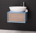 Bathroom item 1 drawer "Slatted"