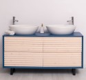 Bathroom item 4 drawers "Slatted"