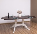 Oval table with 2 legs 160 / 230x120cm