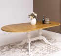 Oval table with 2 legs 160 / 230x120cm