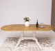 Oval table with 2 legs 160 / 230x120cm