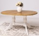 Oval table with 2 legs 160 / 230x120cm