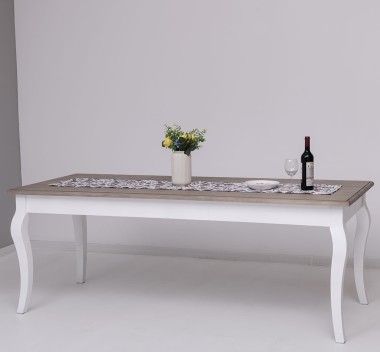 Dining table with curved legs 210x90x78cm