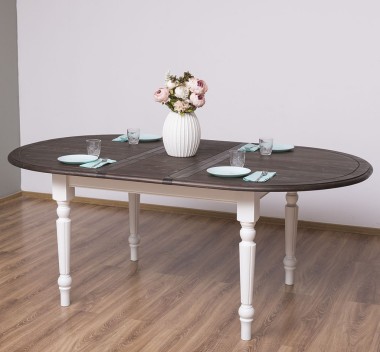 Extendable oval table 160 / 200cm