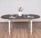 Extendable oval table 160 / 200cm