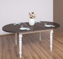 Extendable oval table 160 / 200cm