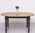 Extendable oval table 160 / 200cm, oak top