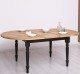 Extendable oval table 160 / 200cm, oak top